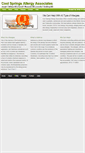 Mobile Screenshot of coolspringsallergy.net